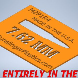 Ammo Can Stencils Rifle Ammunition - 7.62 MM · Orange