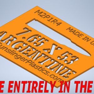 Ammo Can Stencils Rifle Ammunition - 7.65 x 53 Argentine · Orange