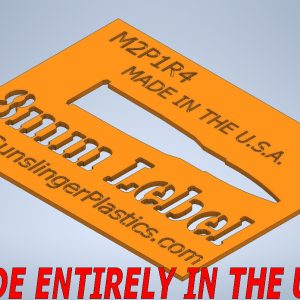 Ammo Can Stencils Rifle Ammunition - 8mm Lebel · Orange
