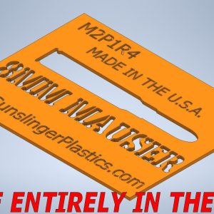 Ammo Can Stencils Rifle Ammunition - 8 MM Mauser · Orange